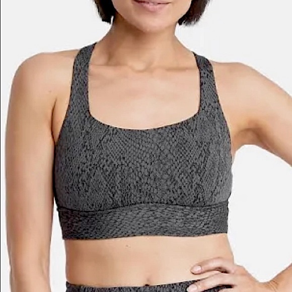 all in motion Other - All in Motion Snake Print Jacquard Sports Bra Medium Support Size Medium